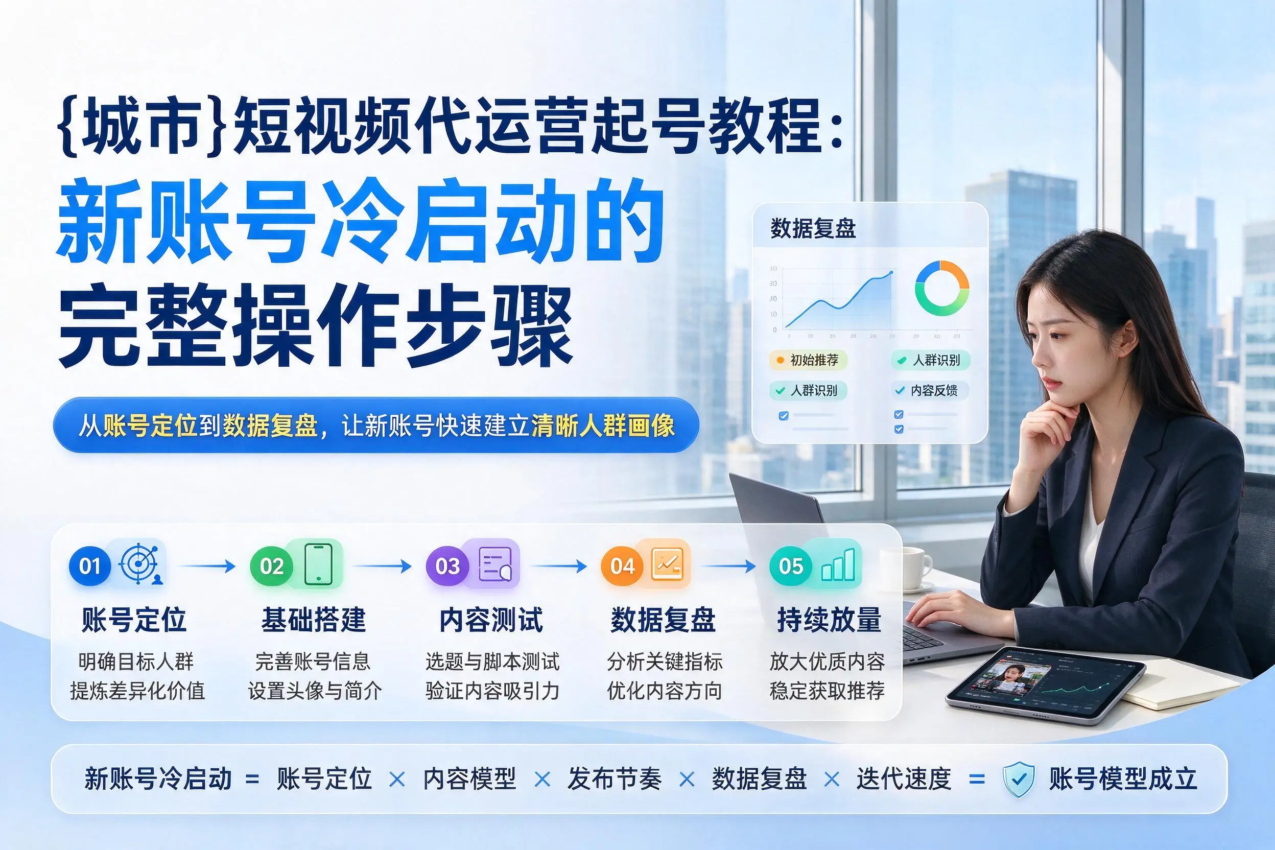 宜春短视频代运营起号教程：新账号冷启动的完整操作步骤