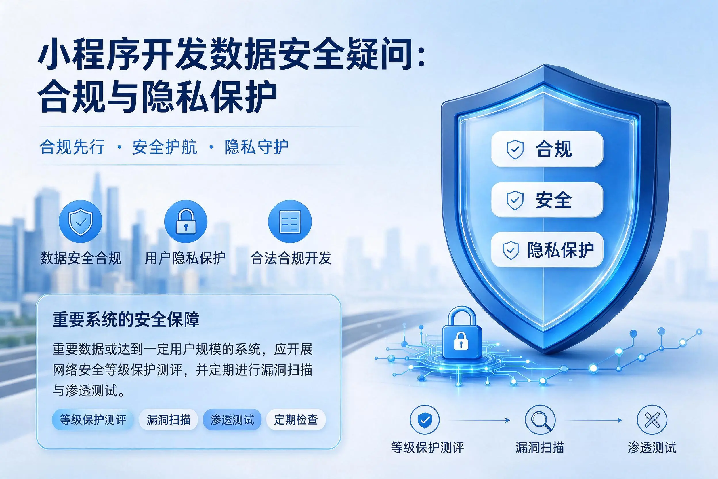 宜春小程序开发数据安全疑问:合规与隐私保护