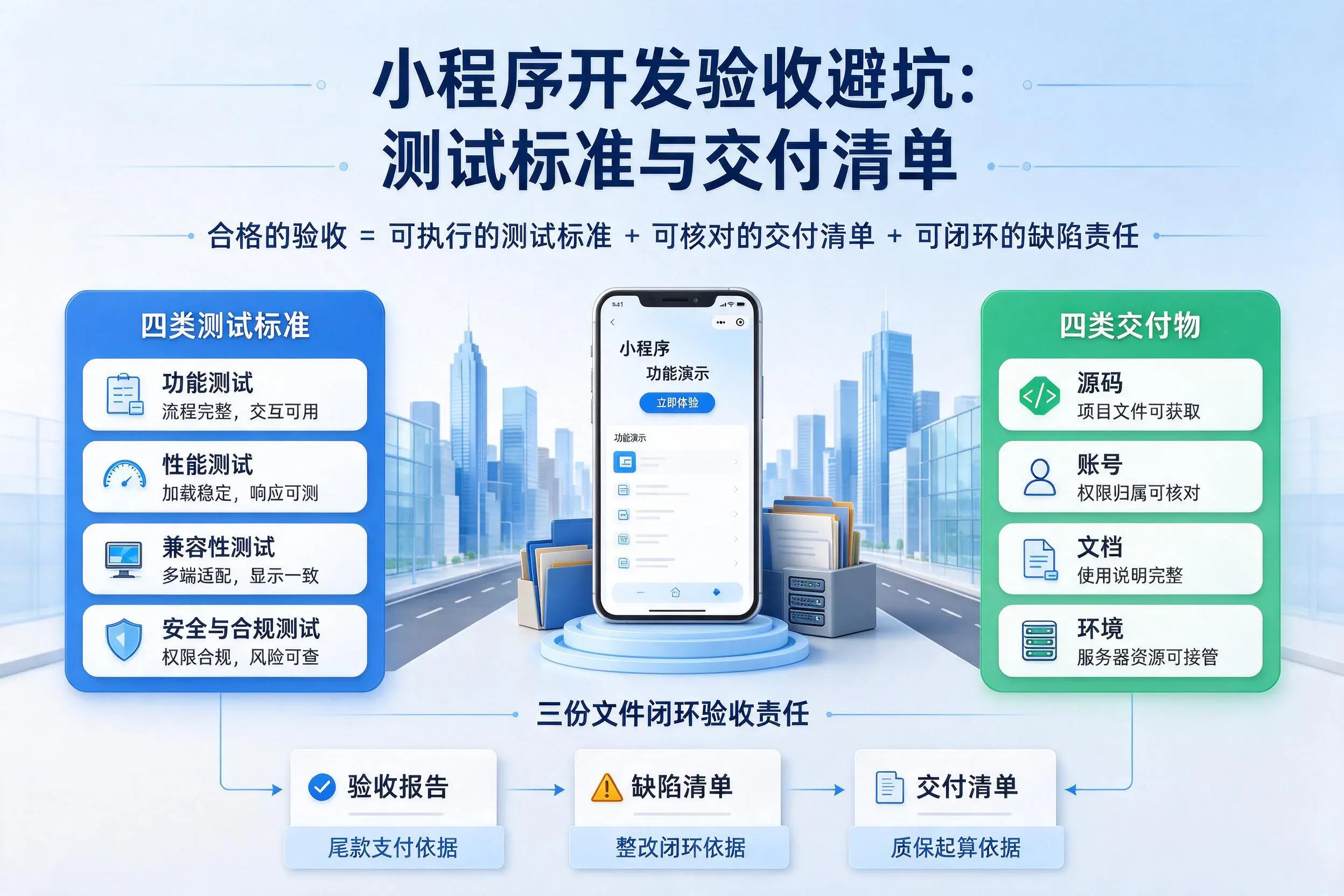 宜春小程序开发验收避坑：测试标准与交付清单