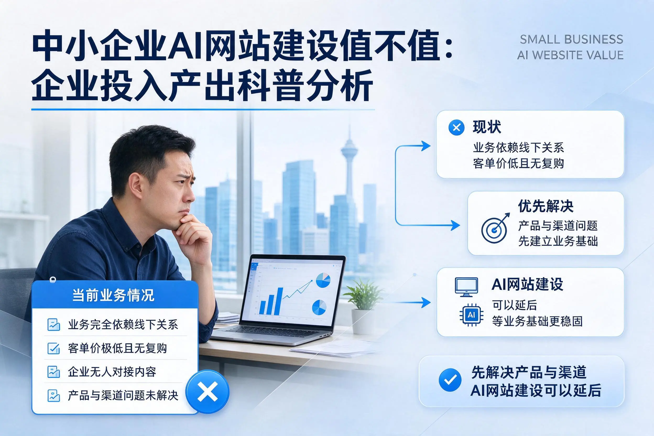 中小企业AI网站建设值不值：宜春企业投入产出科普分析