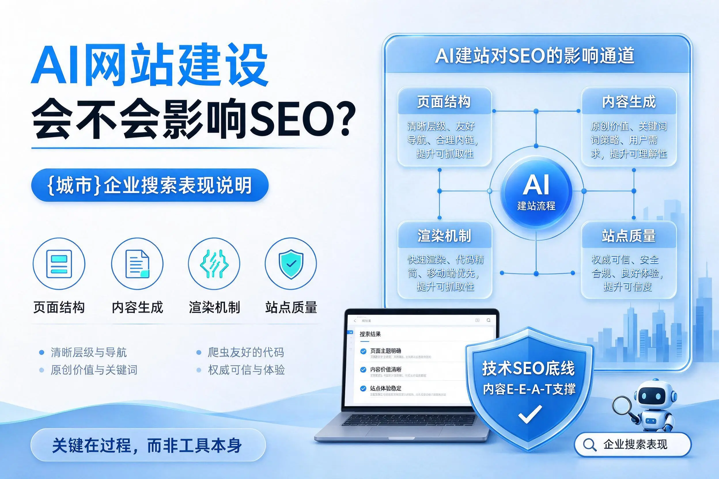 AI网站建设会不会影响SEO？宜春企业搜索表现说明