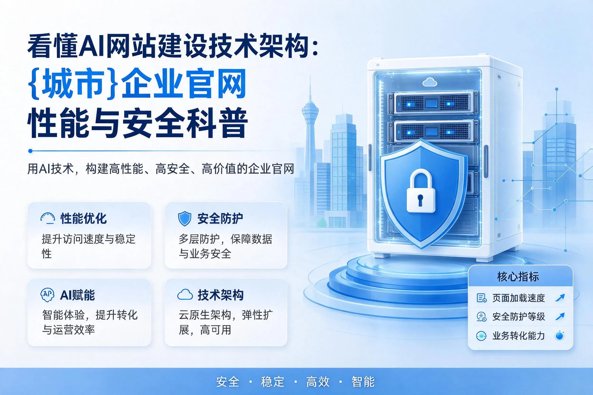 看懂AI网站建设技术架构：宜春企业官网性能与安全科普