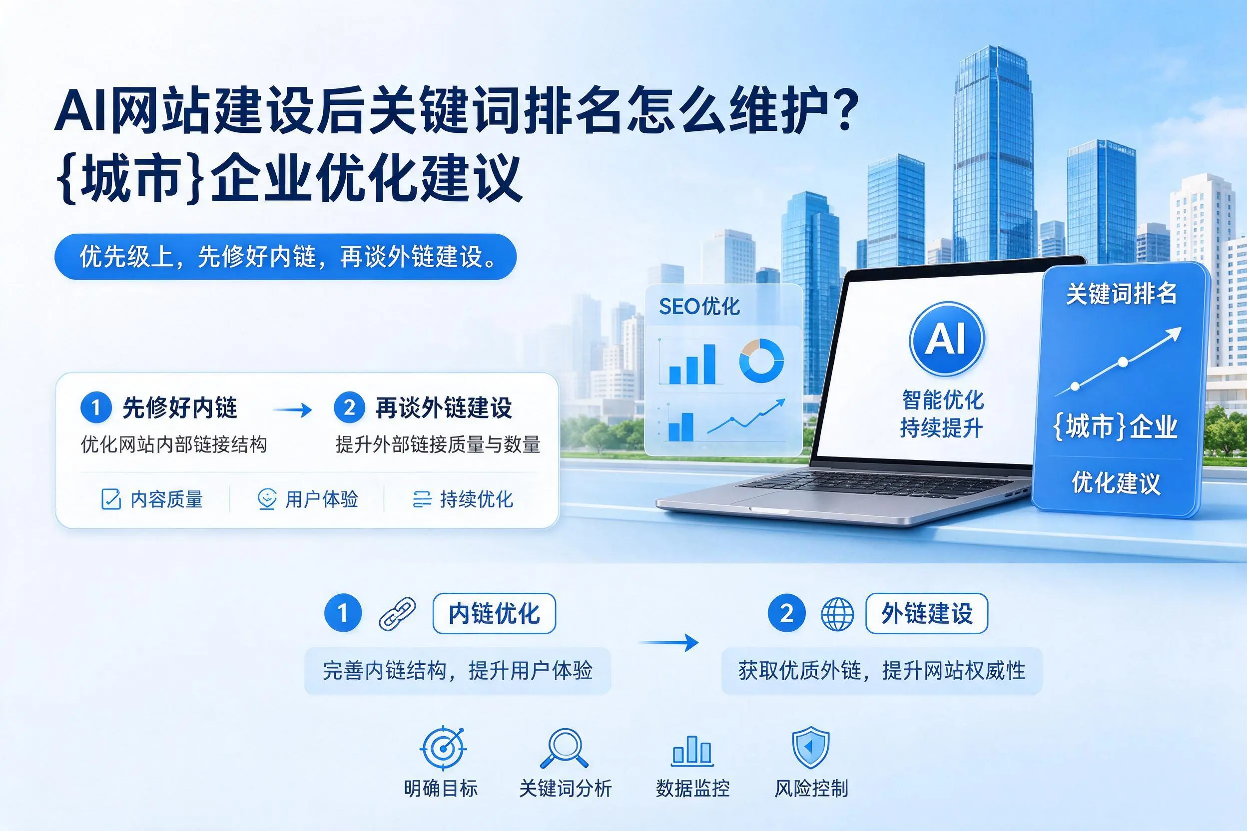 AI网站建设后关键词排名怎么维护？宜春企业优化建议