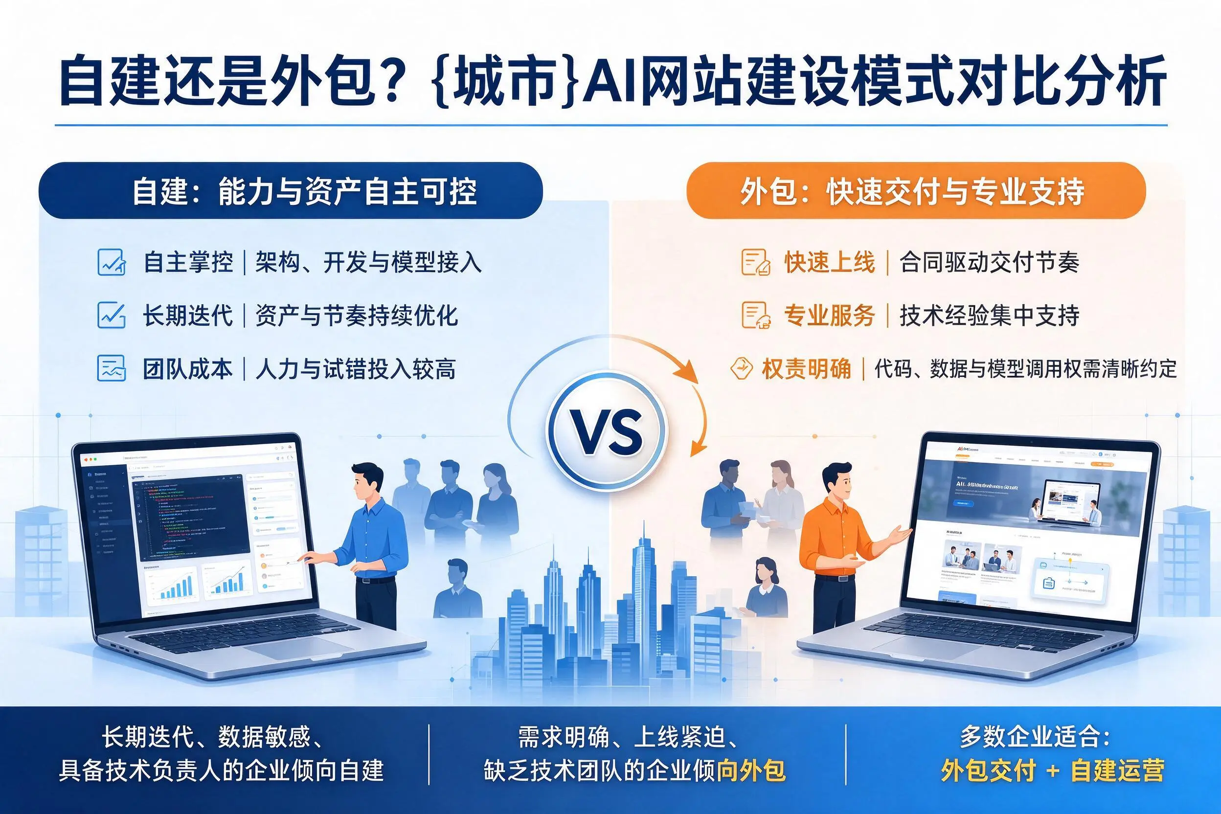 自建还是外包？宜春AI网站建设模式对比分析
