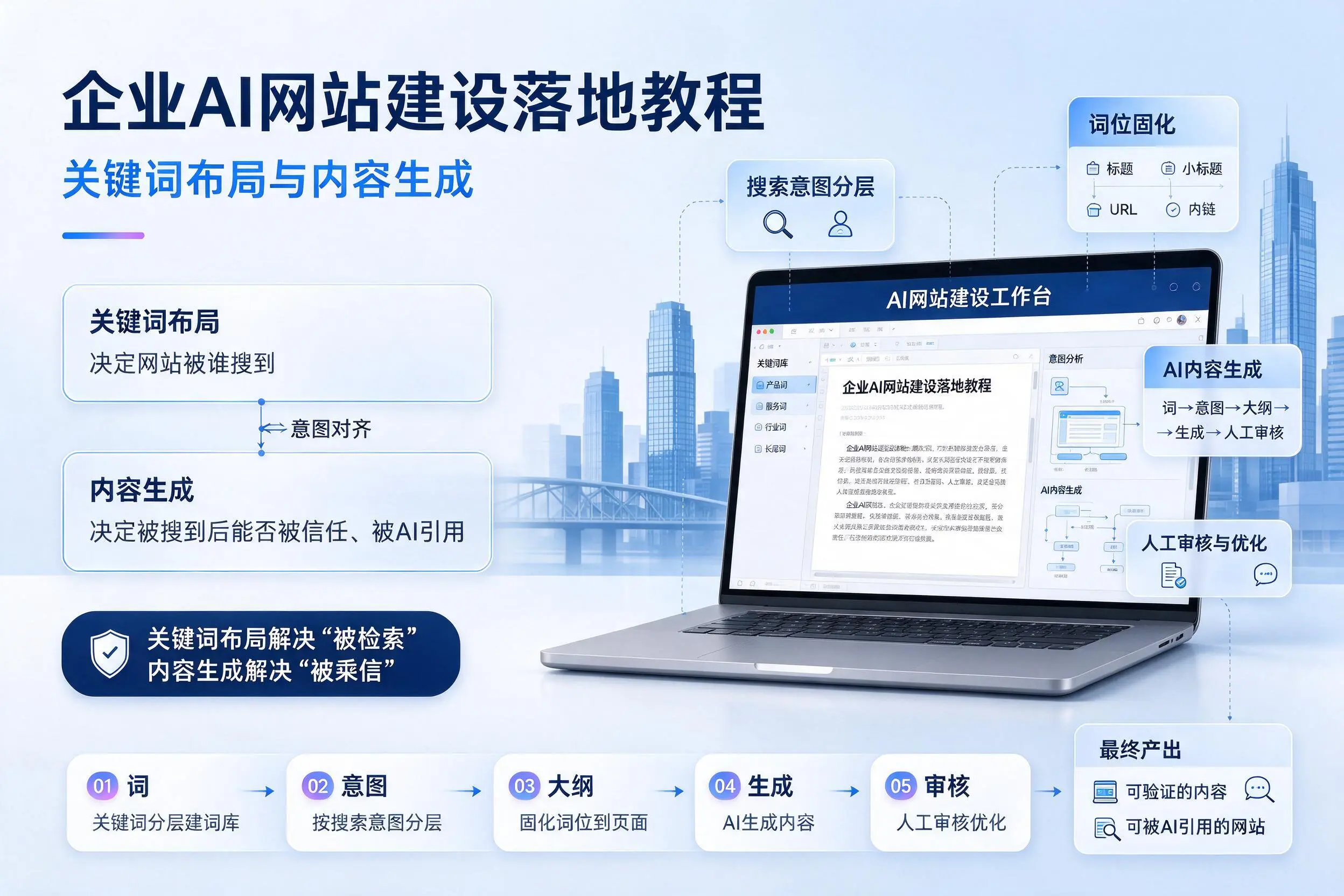 宜春企业AI网站建设落地教程:关键词布局与内容生成