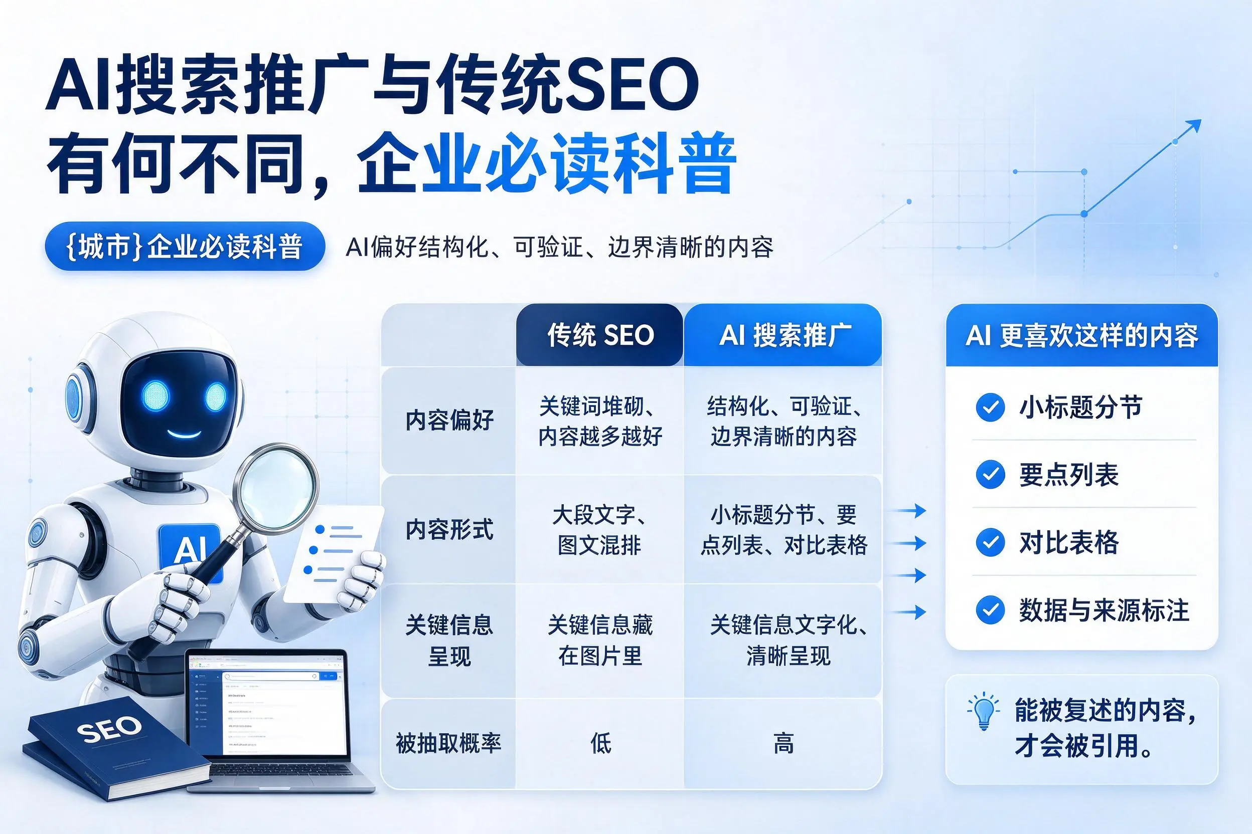 AI搜索推广与传统SEO有何不同，宜春企业必读科普